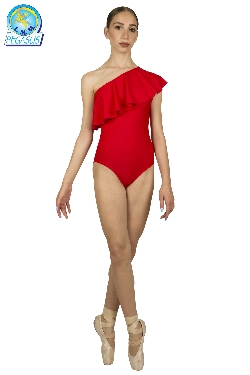 BODY MONOSPALLA CON VOLANT SMANICATO DONNA